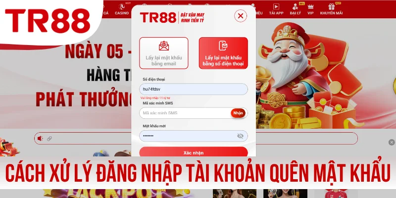 Cách xử lý sự cố đăng nhập tài khoản quên mật khẩu