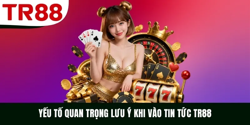 Yếu tố quan trọng lưu ý khi vào tin tức TR88